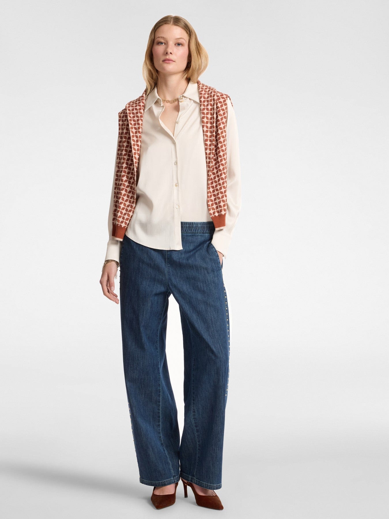 Elena Mirò Camicia in raso stretch