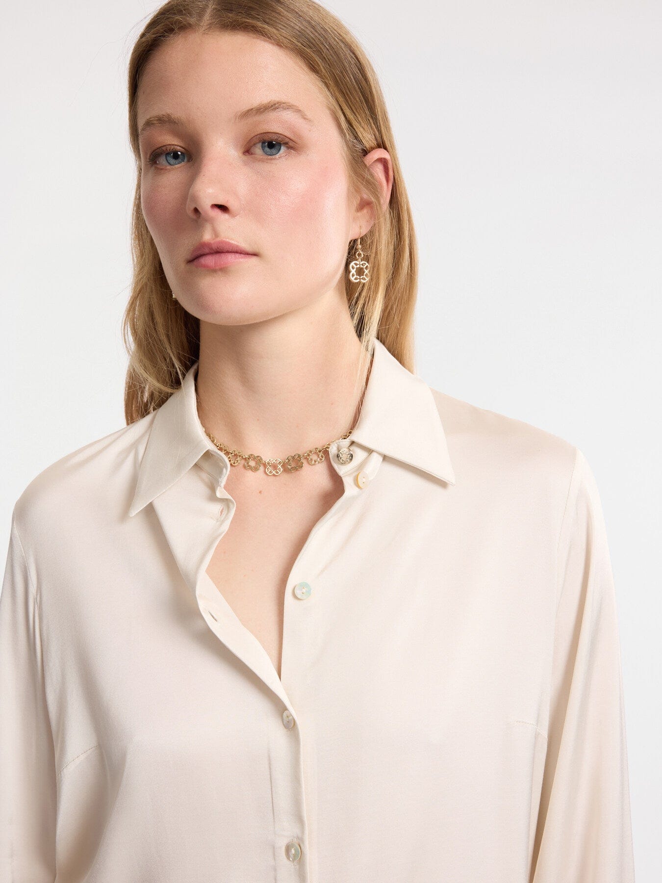 Elena Mirò Camicia in raso stretch