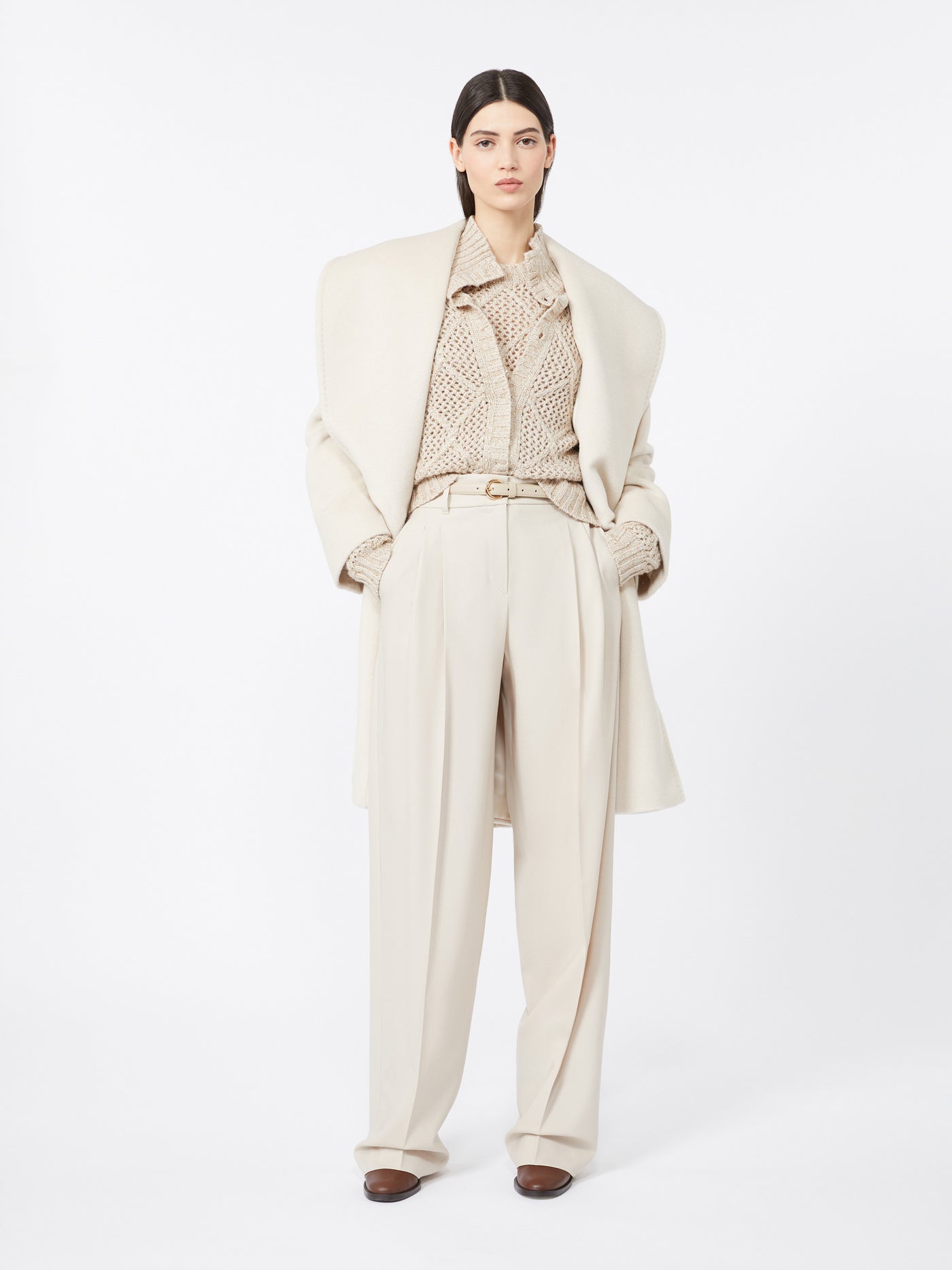Max Mara  Studio Pantalone in saglia di lana