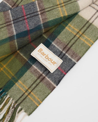 Barbour Sciarpa con motivo tartan in lana d’agnello Serena