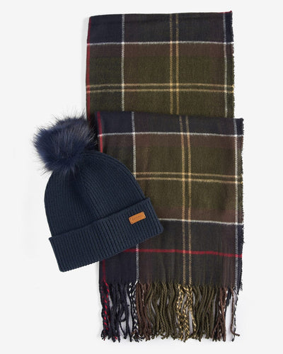 Barbour Set  Berretto Dover & Sciarpa Hailes