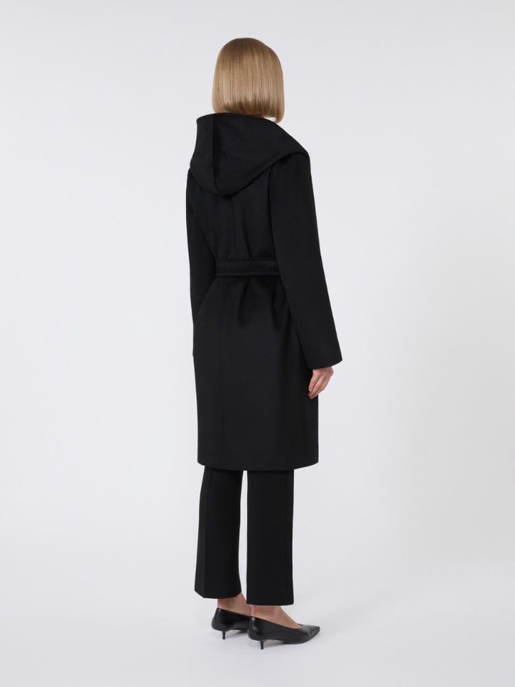 Max Mara Studio Cappotto con cappuccio in lana
