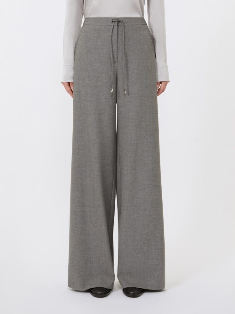 Max Mara Studio Pantalone a coulisse in saglia di lana