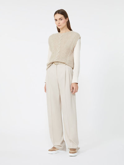 Max Mara Studio Gilet in alpaca e lurex