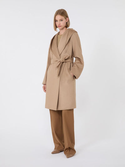 Max Mara Studio Cappotto con cappuccio in lana