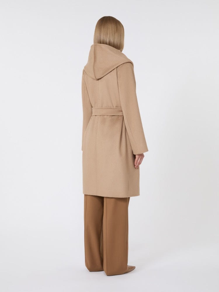 Max Mara Studio Cappotto con cappuccio in lana