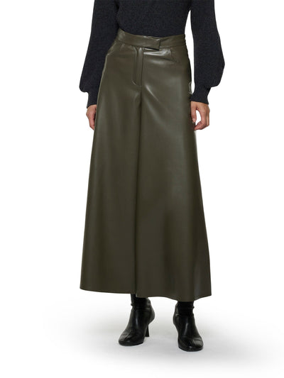 Simona Corsellini Gonna pantalone a gamba larga in pelle vegana