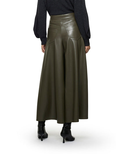 Simona Corsellini Gonna pantalone a gamba larga in pelle vegana