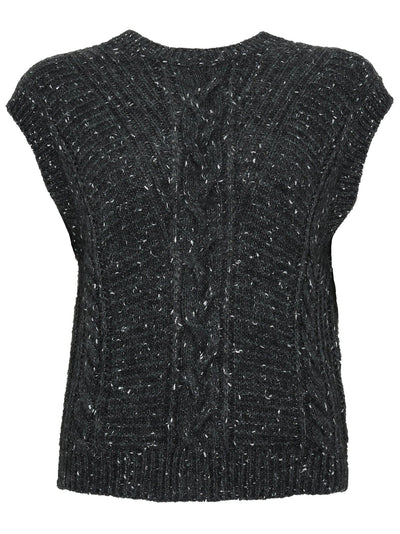Max Mara Studio Gilet in alpaca e lurex