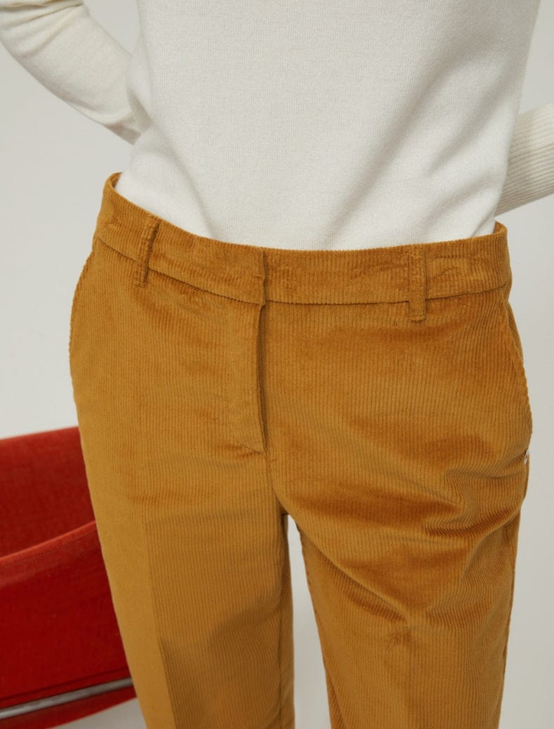 Pennyblack Pantaloni straight fit in velluto