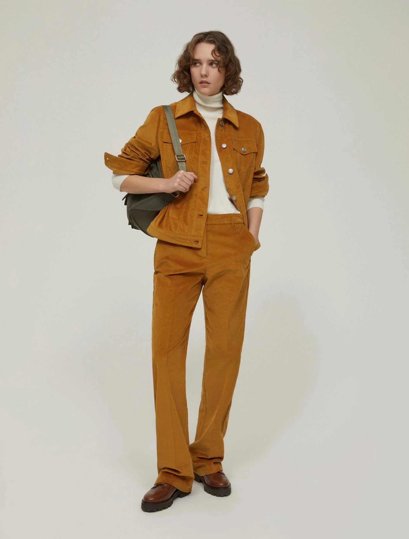Pennyblack Pantaloni straight fit in velluto