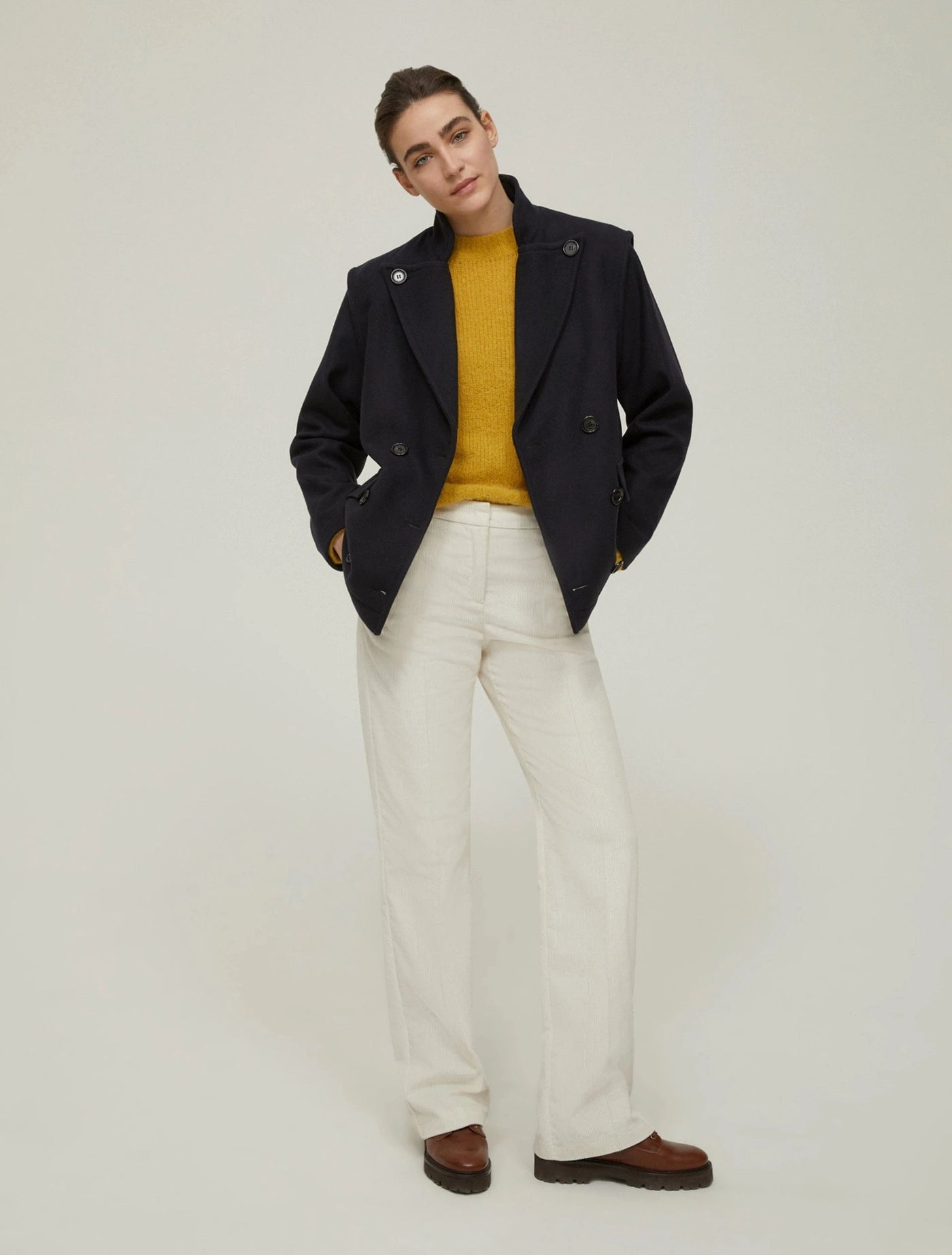 Pennyblack Pantaloni straight fit in velluto