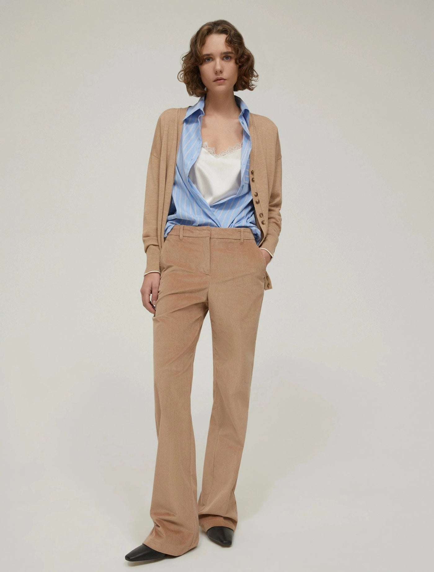 Pennyblack Pantaloni straight fit in velluto
