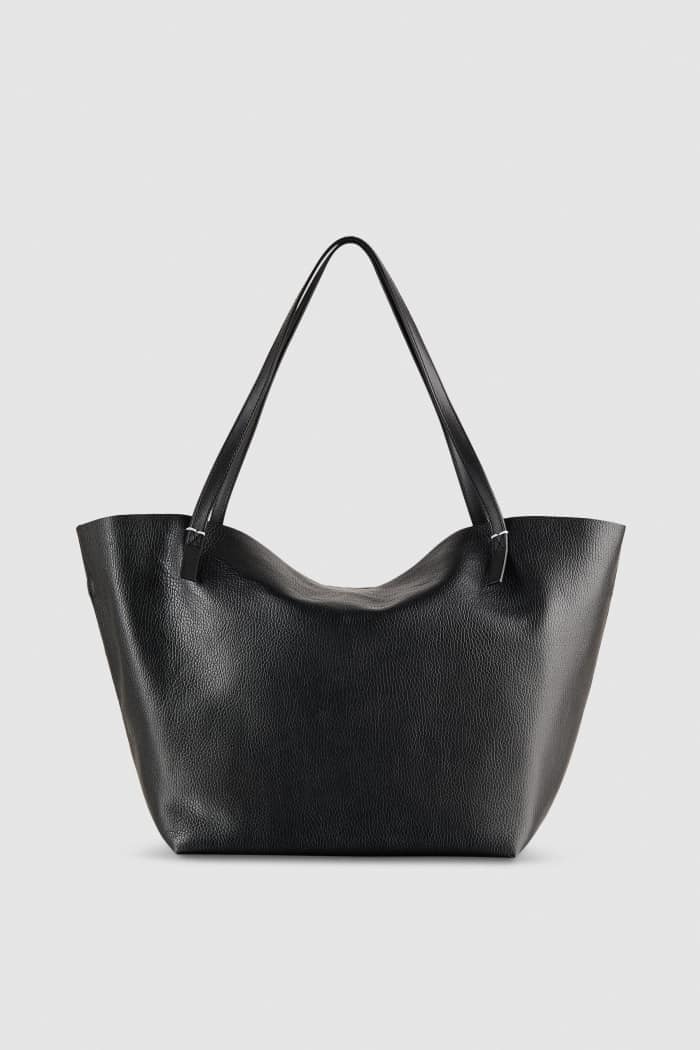 Patrizia Pepe Borsa shopping Never Complete in pelle martellata