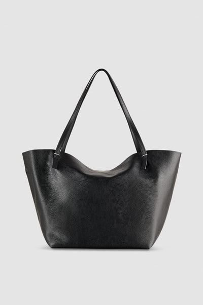 Patrizia Pepe Borsa shopping Never Complete in pelle martellata