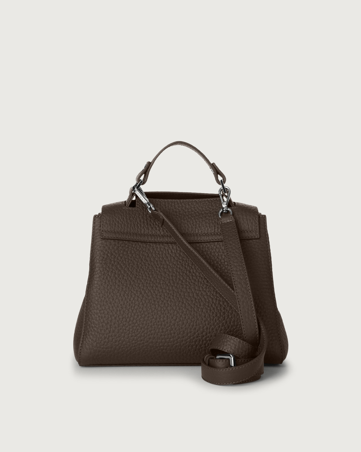 Orciani Borsa Sveva Soft piccola  a mano in pelle con tracolla