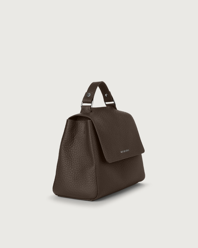 Orciani Borsa Sveva Soft piccola  a mano in pelle con tracolla