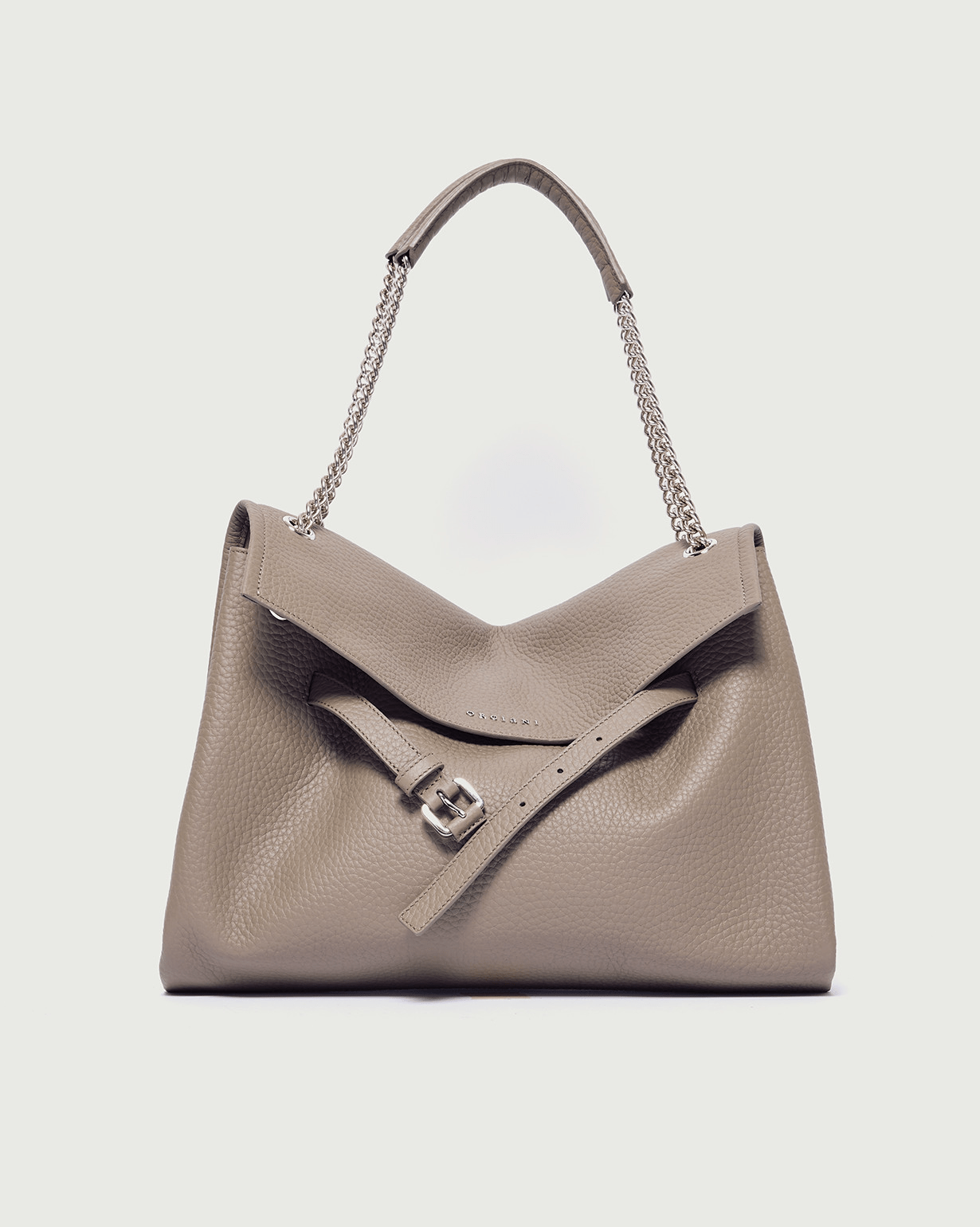 Orciani Borsa Venus Soft Midi a spalla in pelle martellata