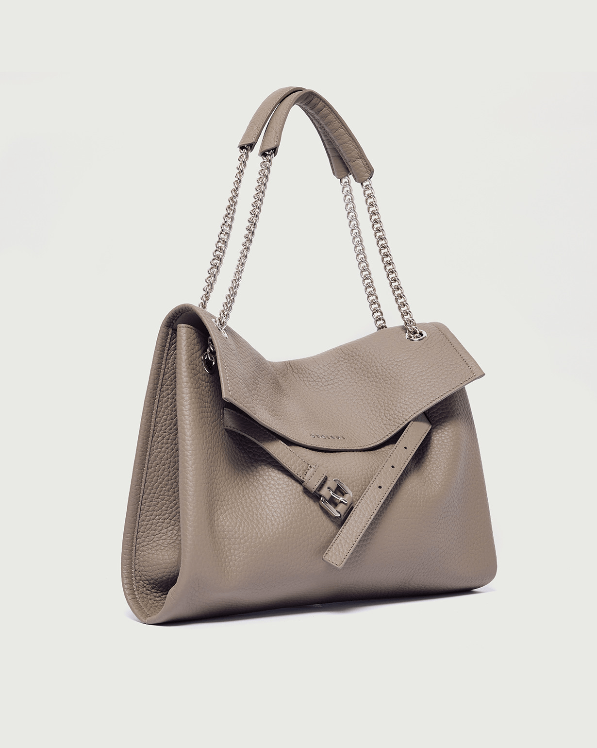 Orciani Borsa Venus Soft Midi a spalla in pelle martellata