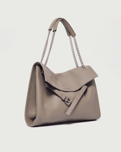 Orciani Borsa Venus Soft Midi a spalla in pelle martellata