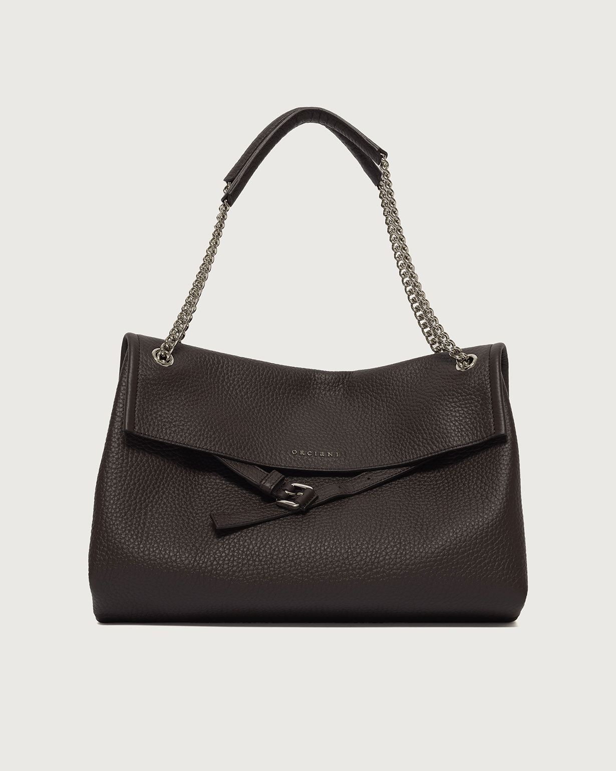 Orciani Borsa Venus Soft Midi a spalla in pelle martellata