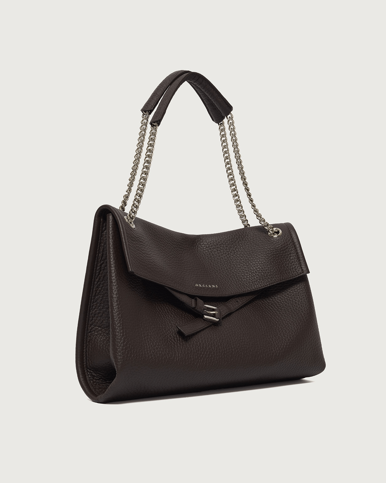 Orciani Borsa Venus Soft Midi a spalla in pelle martellata