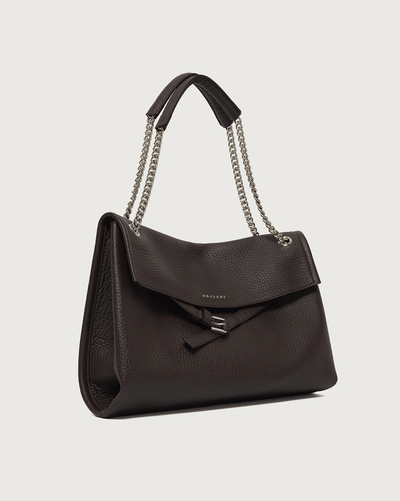 Orciani Borsa Venus Soft Midi a spalla in pelle martellata
