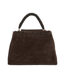 Orciani Borsa Sveva Peach Media a spalla in pelle scamosciata con tracolla