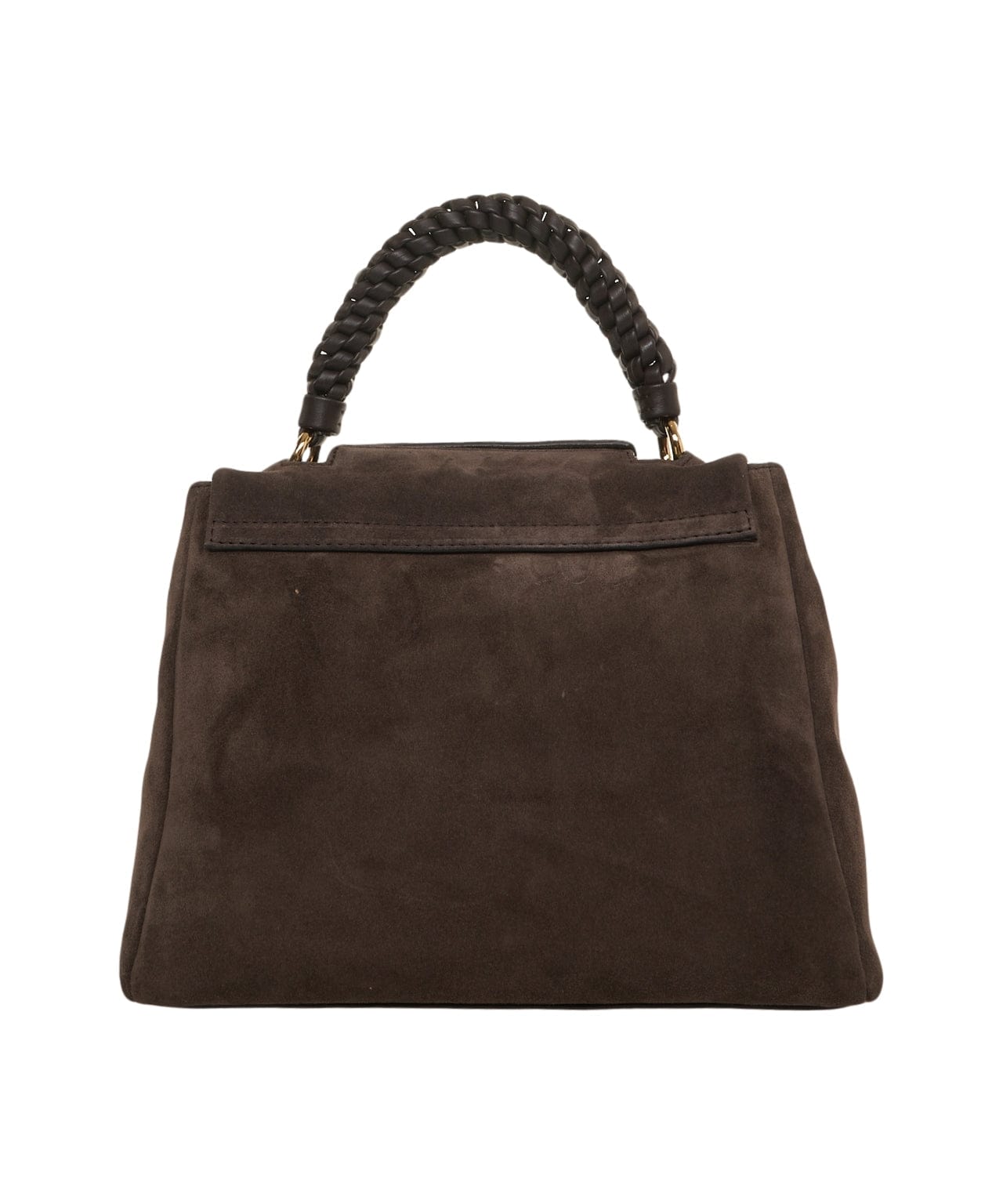 Orciani Borsa Sveva Peach Small a mano in pelle scamosciata con tracolla