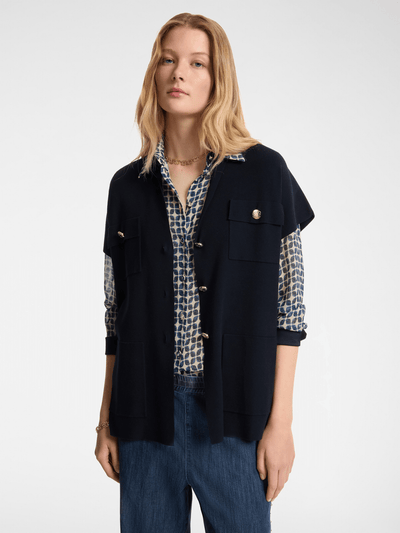 Elena Mirò Gilet lungo con bottoni