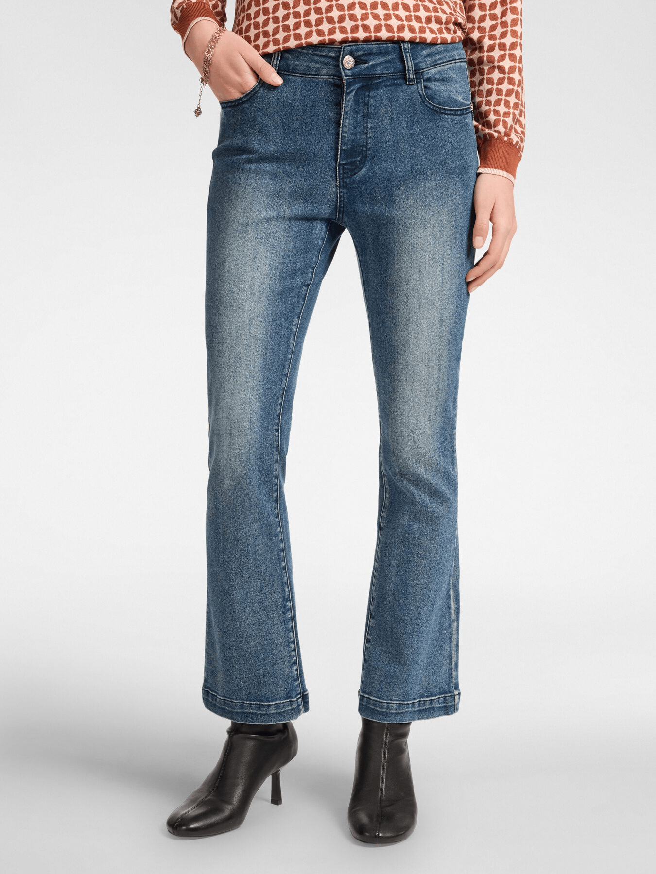 Elena Mirò Jeans 5 tasche, kick flare, "Florence"