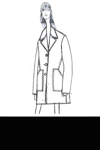 Elena Mirò Cappotto sartoriale in tessuto doppio