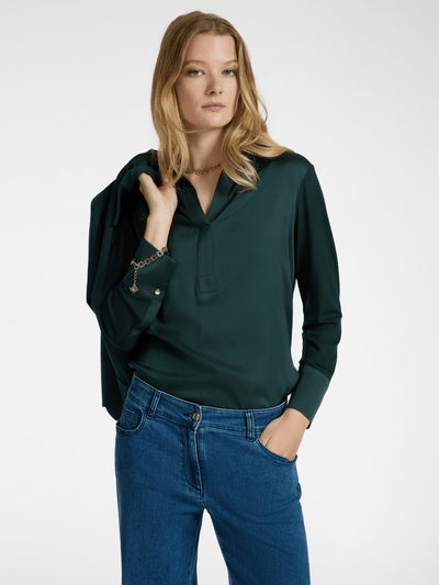 Elena Mirò T-shirt polo in due tessuti