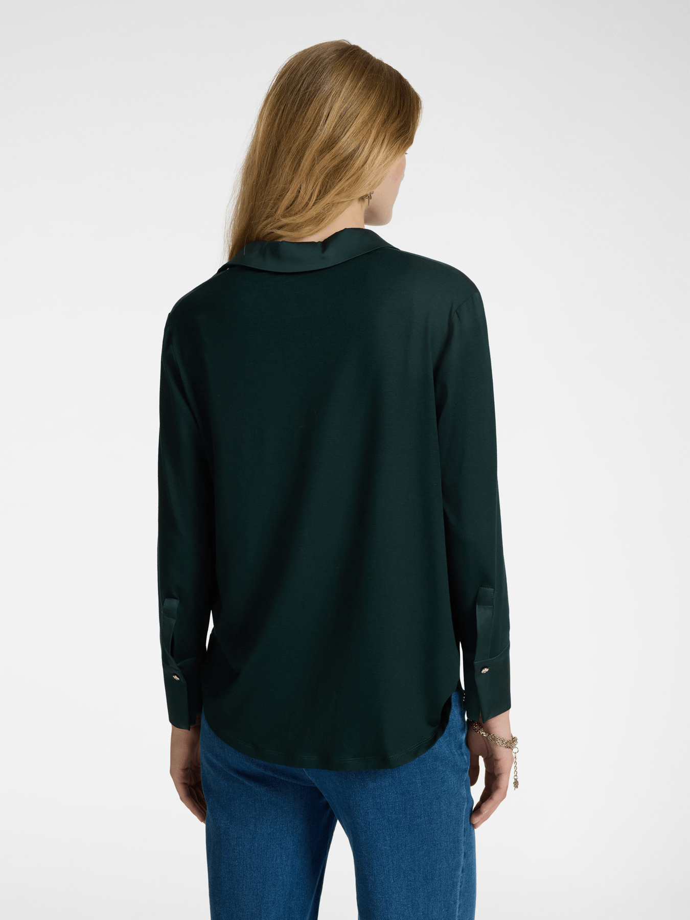 Elena Mirò T-shirt polo in due tessuti