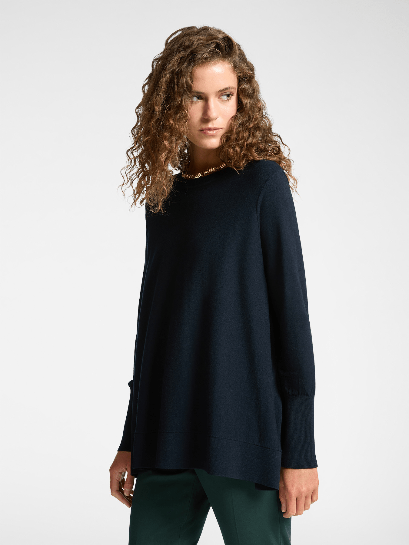 Elena Mirò Maglia ampia con collo staccabile
