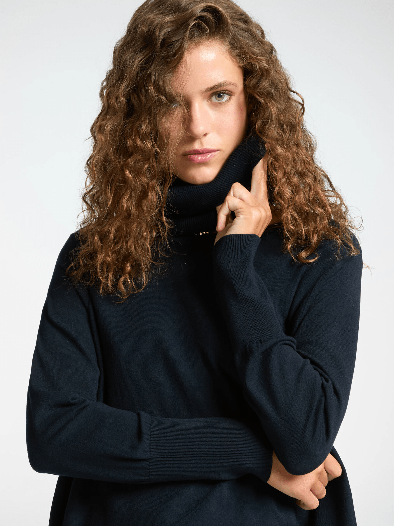 Elena Mirò Maglia ampia con collo staccabile