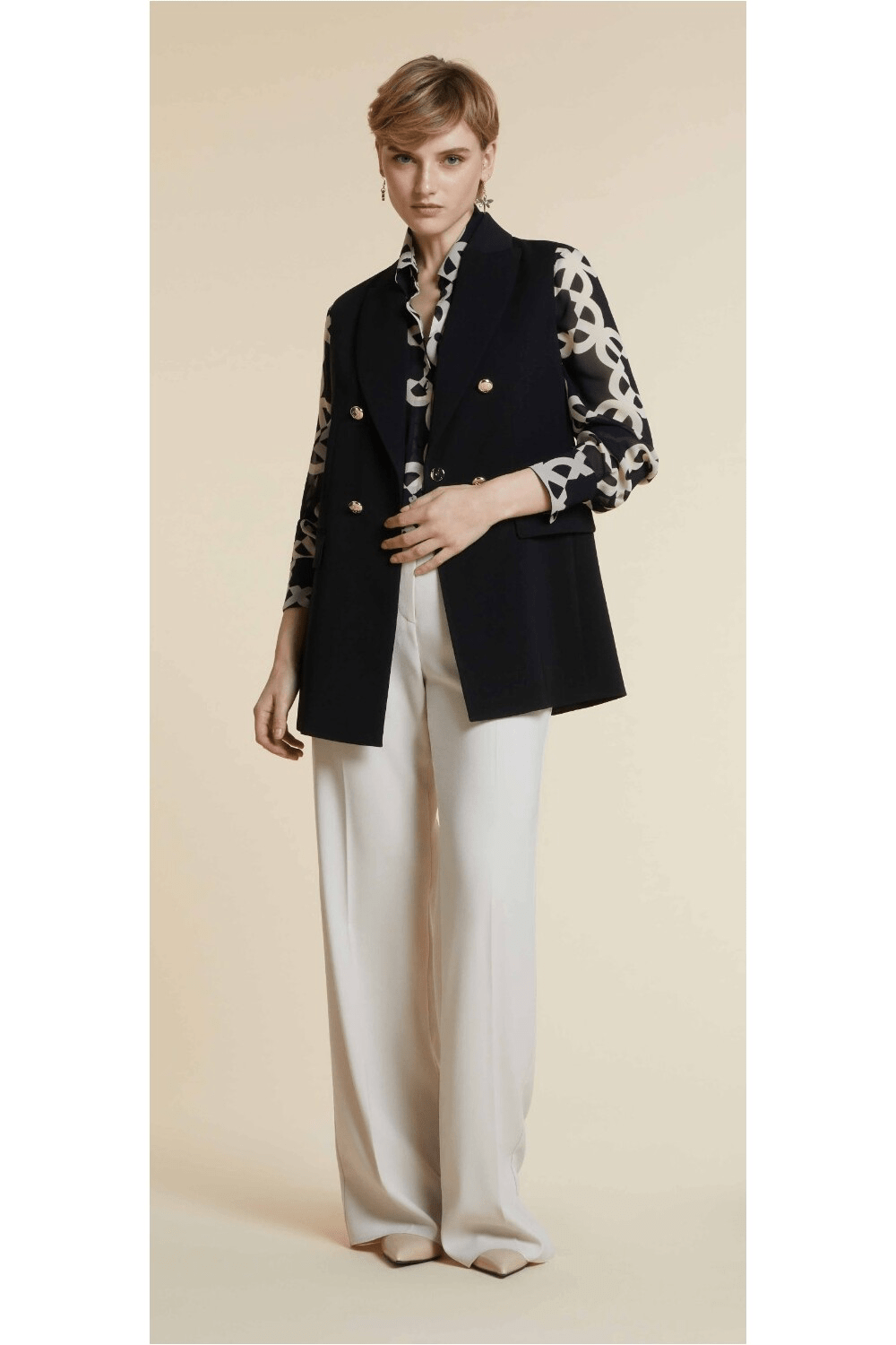 Elena Mirò Pantaloni in crêpe