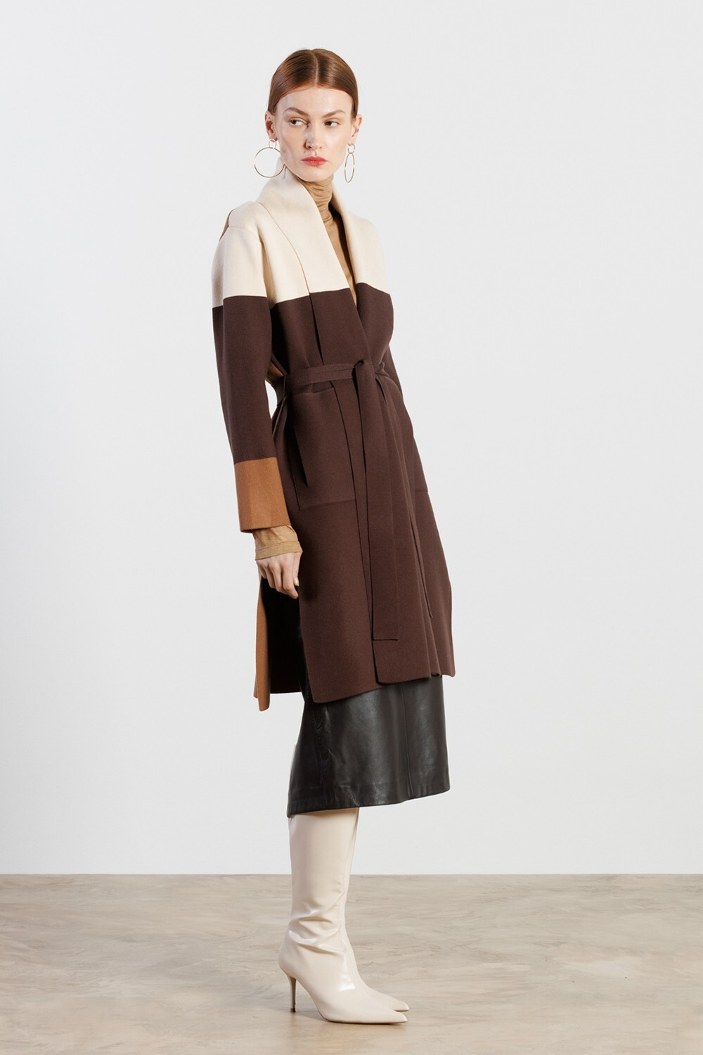 Diana Gallesi Gonna a tubino in pelle