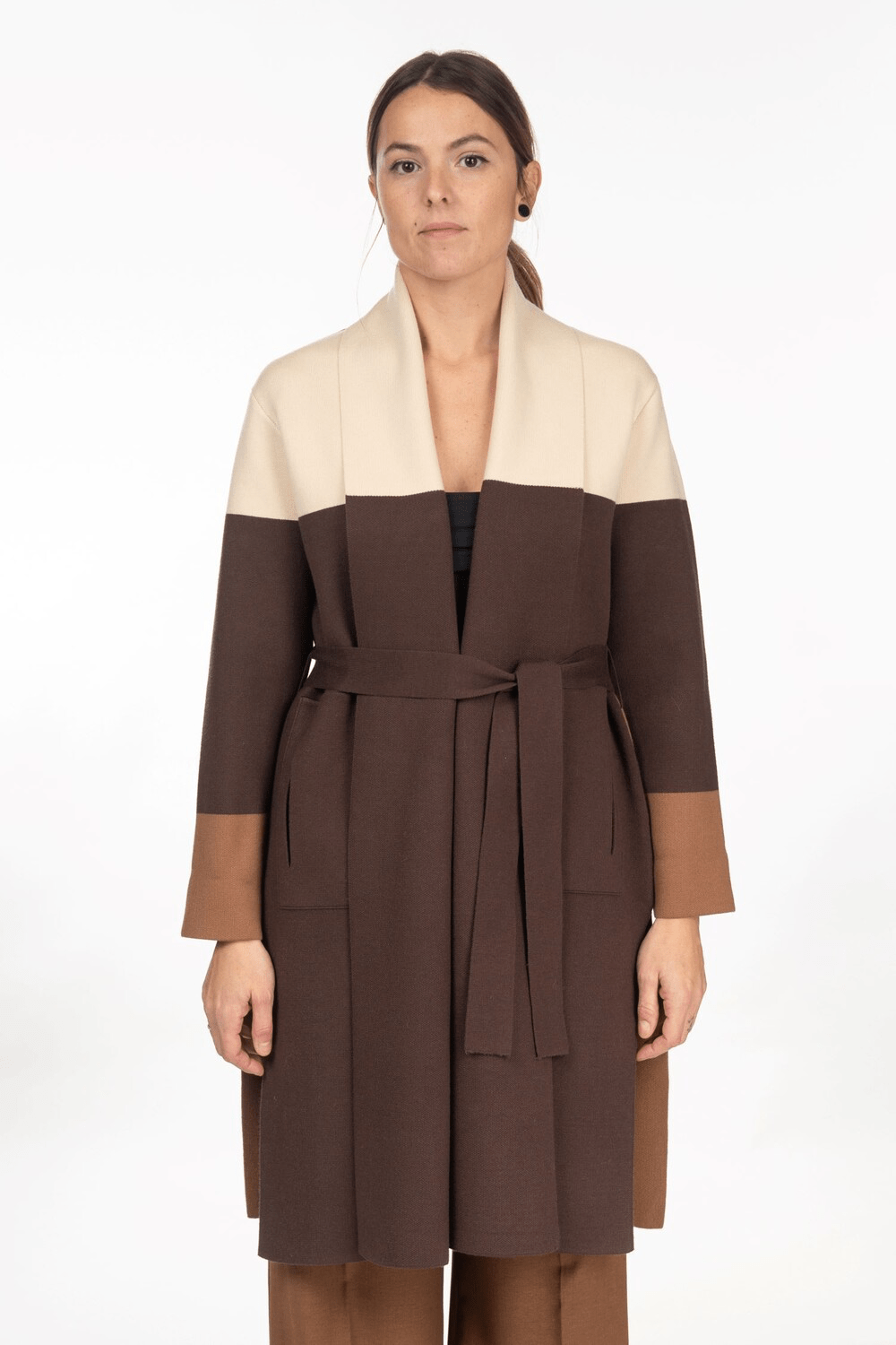 Diana Gallesi Cappotto in maglia
