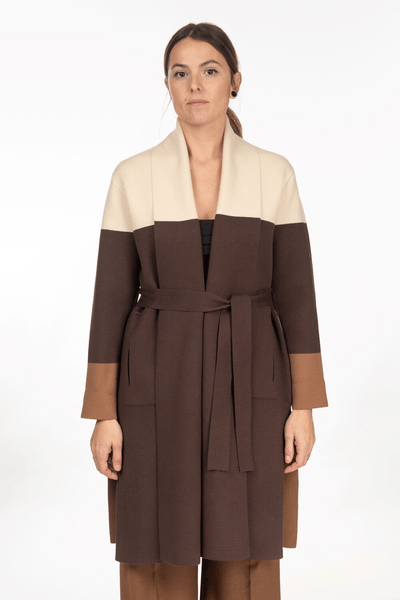 Diana Gallesi Cappotto in maglia
