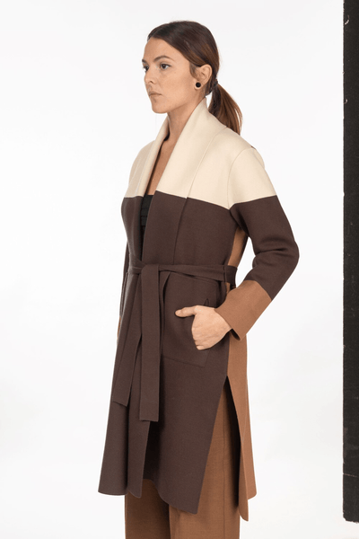 Diana Gallesi Cappotto in maglia