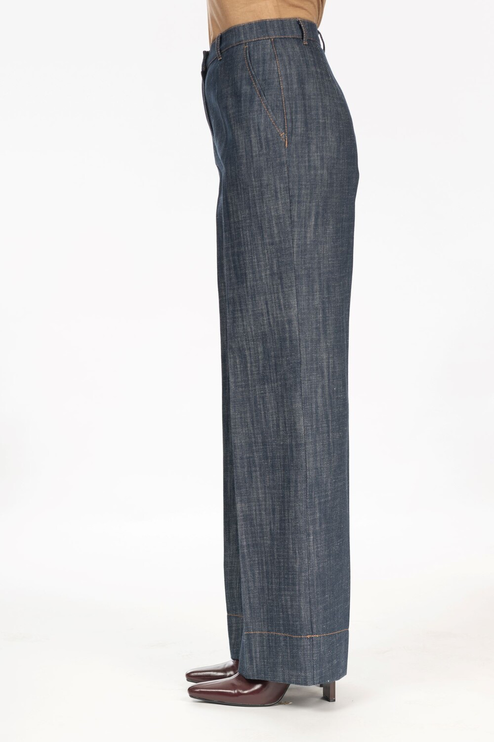 Diana Gallesi Pantaloni effetto denim