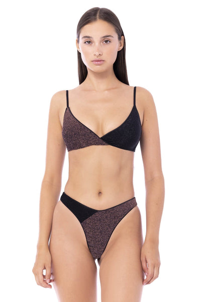 Sand Bikini Costume in lurex