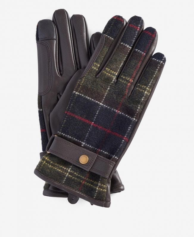 Barbour Donna Guanti in tartan Aubrey