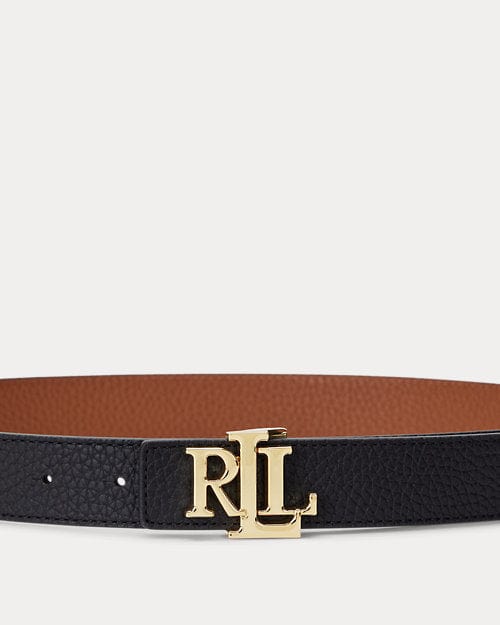 Lauren Ralph Lauren Cintura double-face martellata con logo