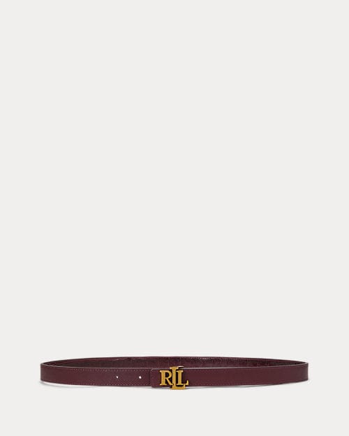 Lauren Ralph Lauren Cintura reversibile goffrata con logo