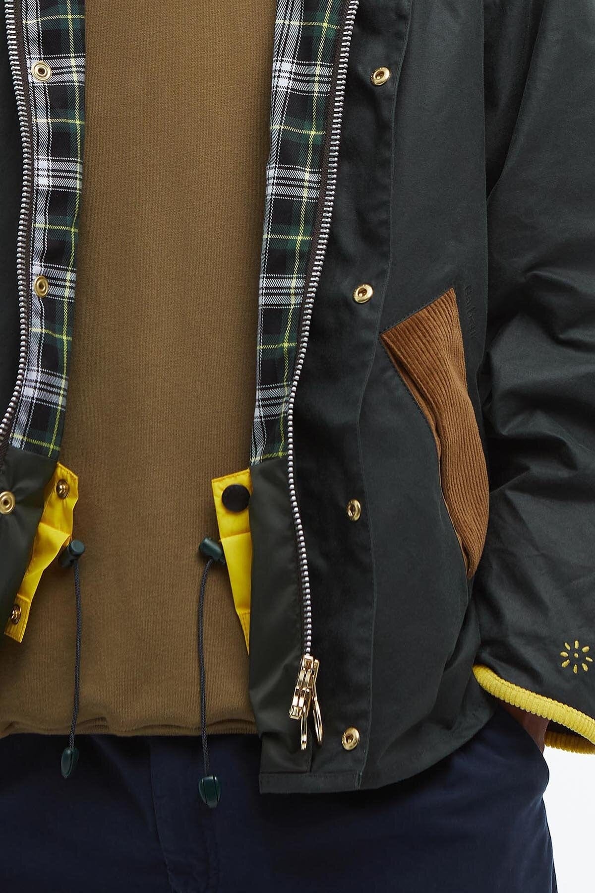 BARBOUR  X FLOWER MOUNTAIN GIACCA-GIALLO