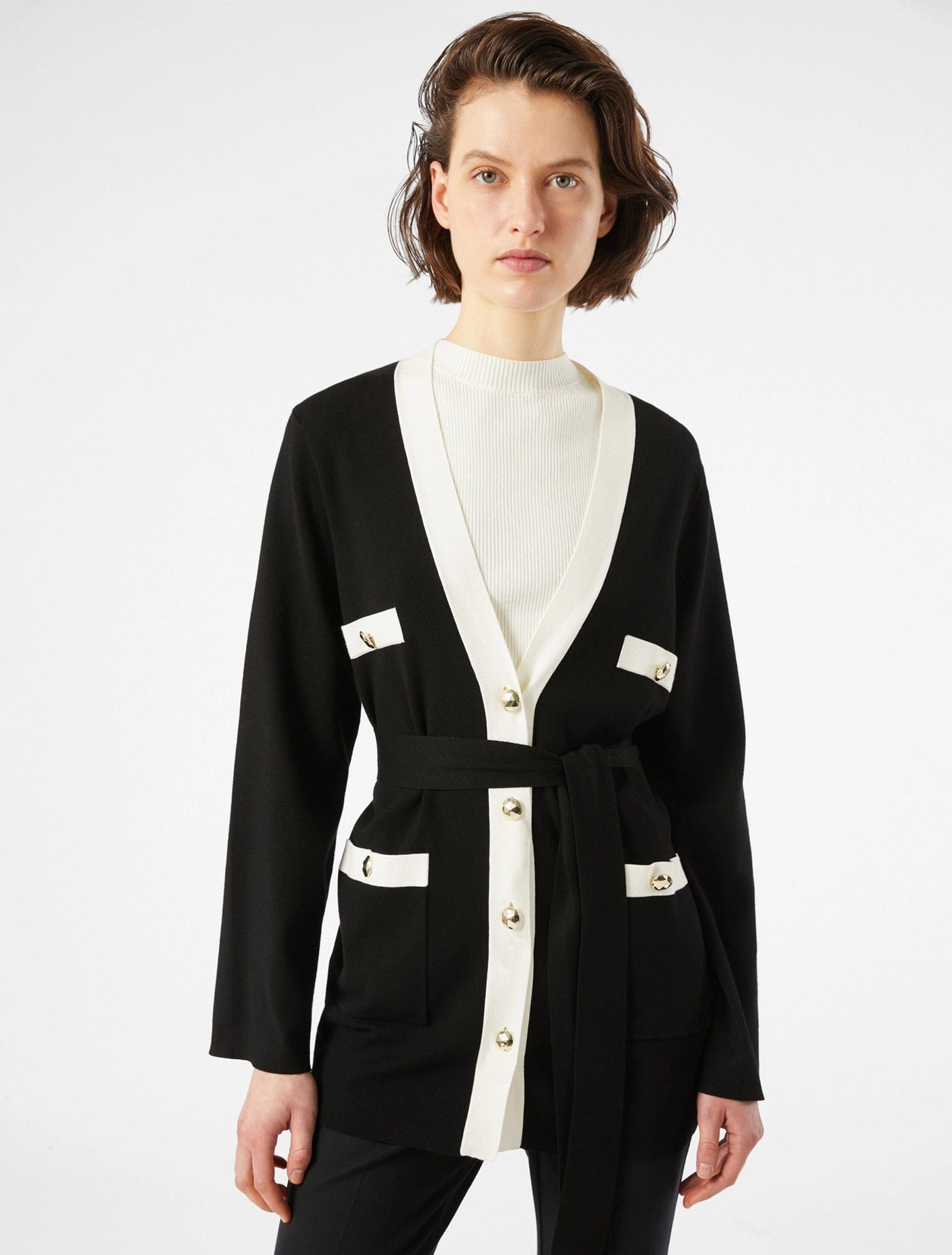 Pennyblack Cardigan con bordi a contrasto