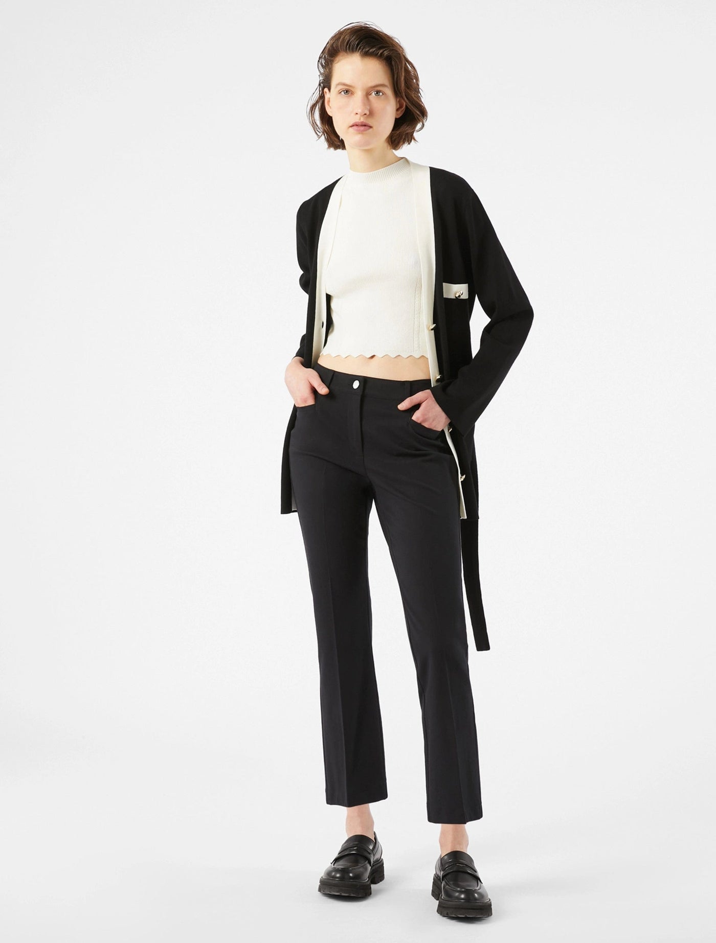 Pennyblack Pantaloni mini-flare in twill