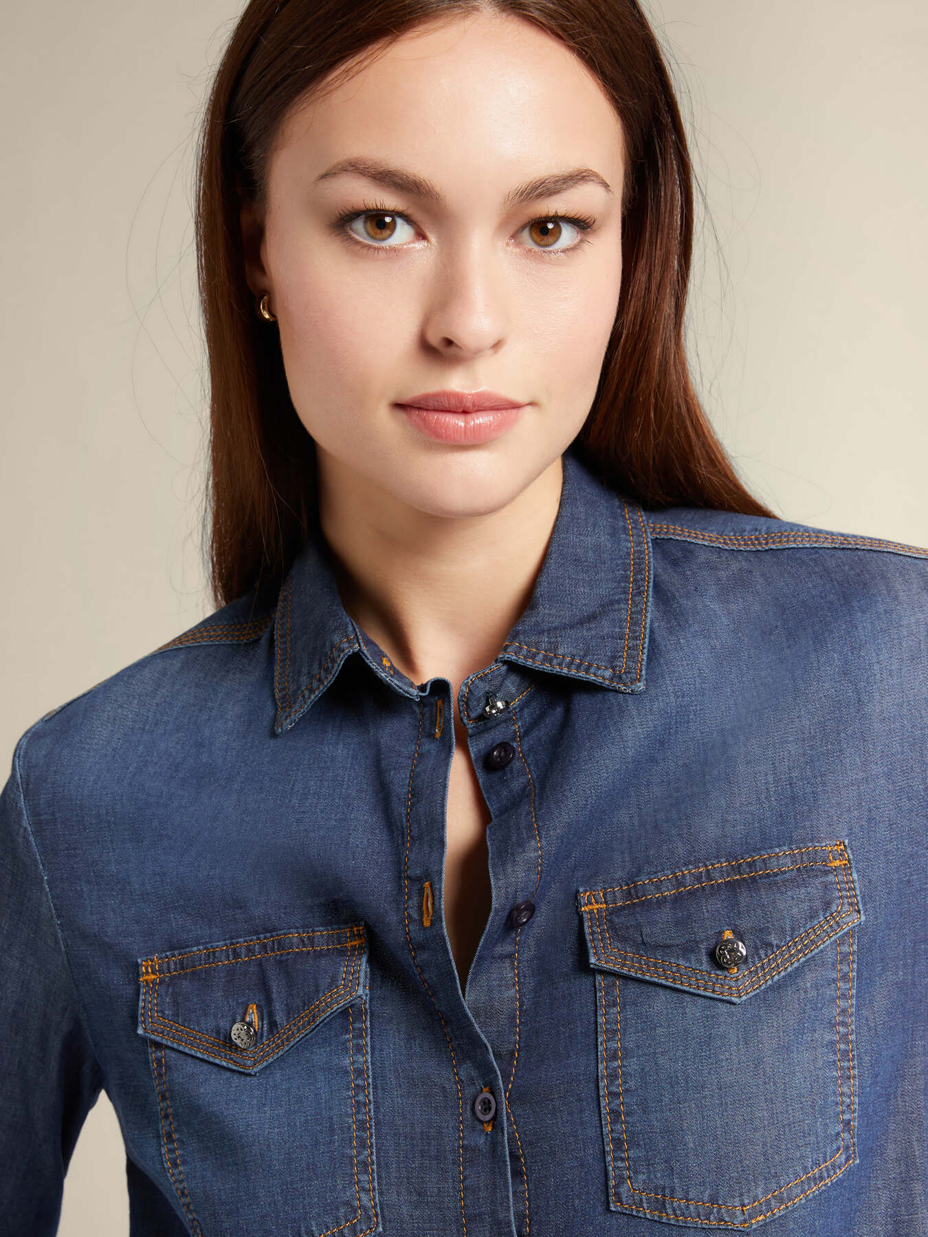 Elena Mirò Camicia in chambray